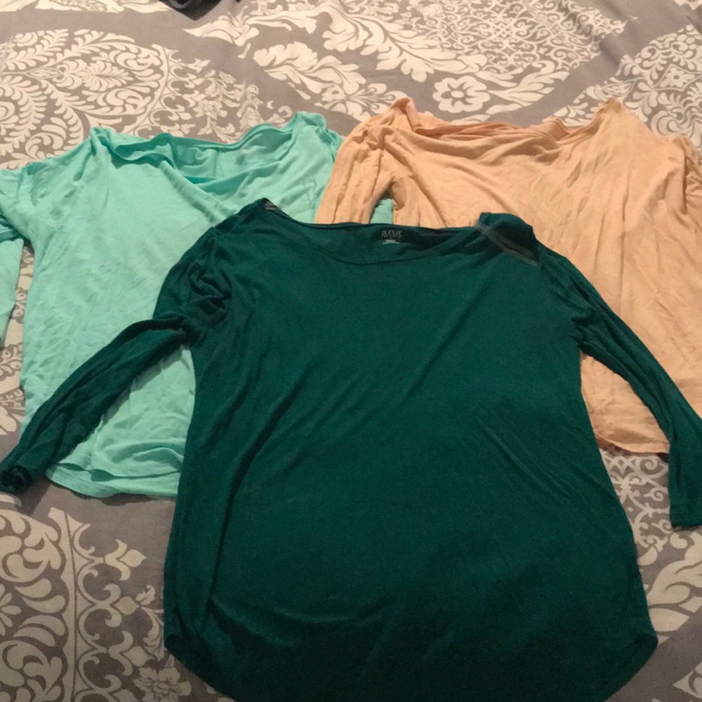 Set of 3 a.n.a 3/4 length ballet tees
